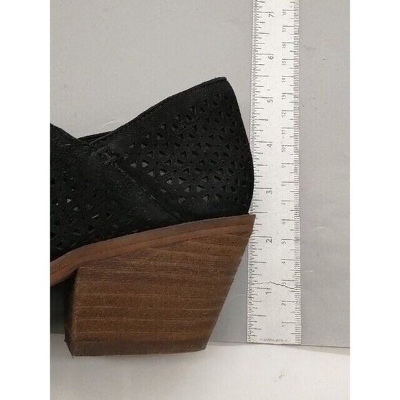 Vince Camuto‎ Womens Loafer Derindia Black Suede Perforated Slip On Stretch 7.5 - Picture 8 of 10